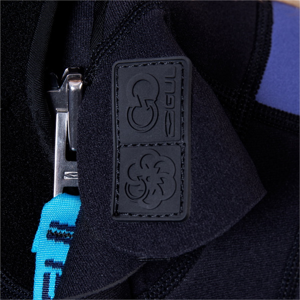 2026 Gul Mujer G-Force Natur 3/2mm Back Zip Neopreno GF1306-BKBL - Black / Blue